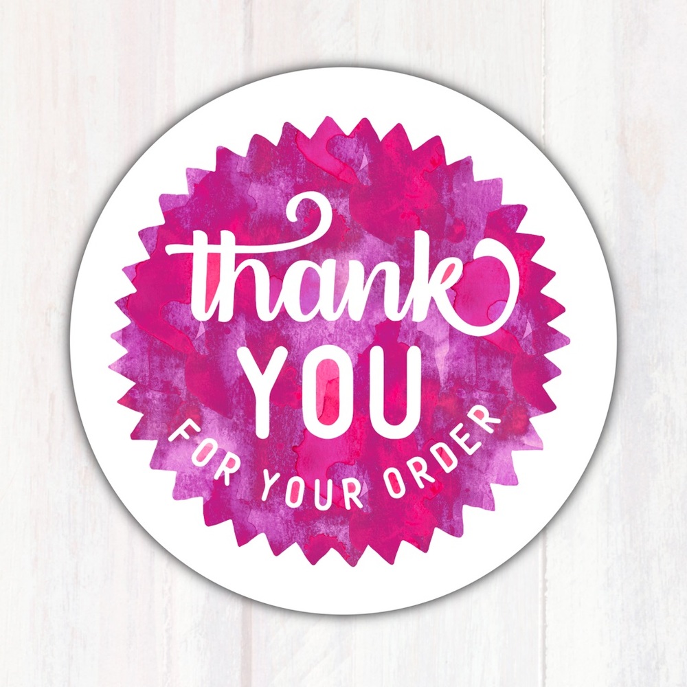 100 2” Thank You for Your Order Shop Stickers Labels for Posh Sellers